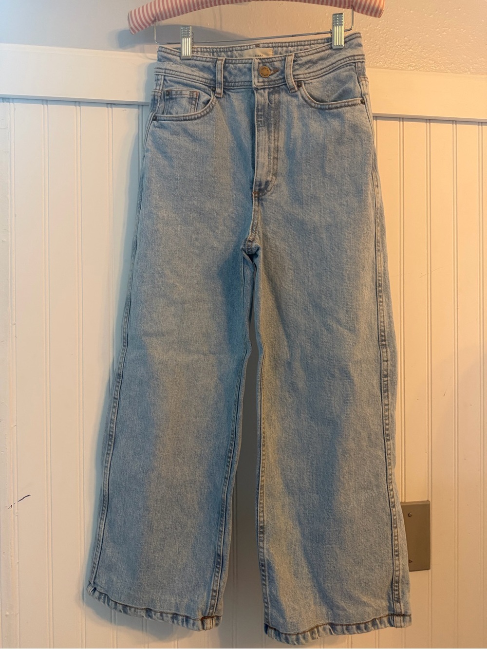 Sézane Wide Leg Light Blue Women's Jeans
